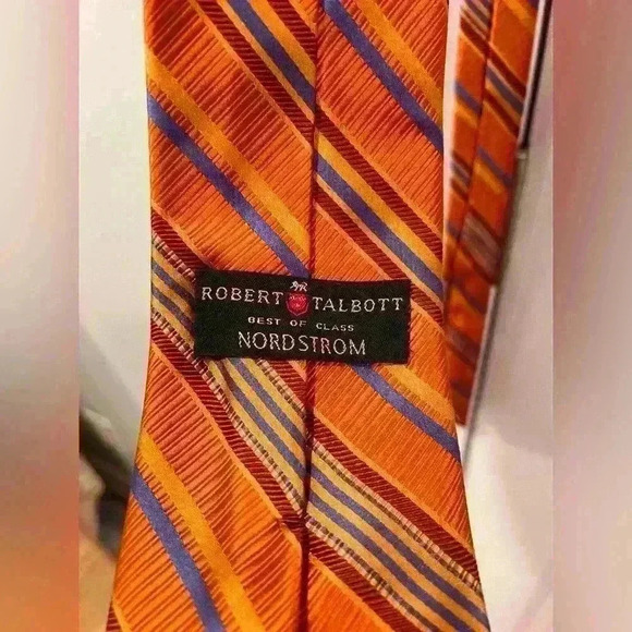 ROBERT TALBOTT best of class Nordstrom Men’s Neck Tie, Length 60” SILK Tie - Picture 3 of 3